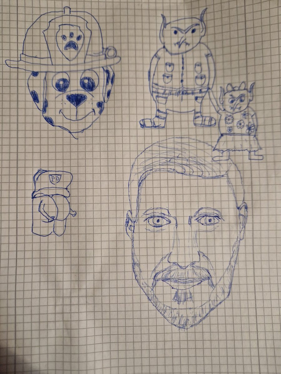 DerBarte's tweet photo. Heute bereue ich, noch nicht besser zeichnen zu können... Nun, muss auch so gehen:
Paw Patrol, Papa Troll, Po patrol und pauper troll
#bARTe https://t.co/RewyDfzjQf