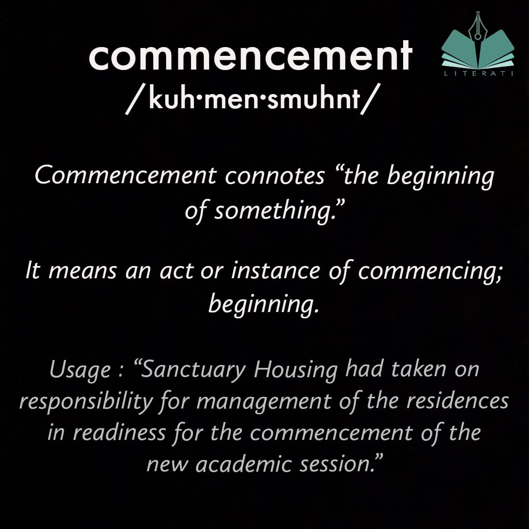 Literarynitrr's tweet photo. Ready to make this year your best yet?
Let today's #WOTD- "commencement", be your guiding light. A new year means new opportunities and endless possibilities. 

#NewYear  #determination #beginning  #WordPress https://t.co/gICCxC86FA