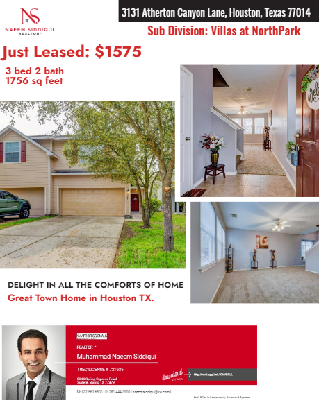Great Way to start the New Year ALHUMDULILAH. Buyer under contract with $90K of list price and $10K in closing cost. Helped a family get out of an apartment and have their own little town home
Looking for a great deal call me today.