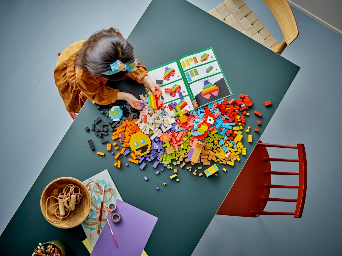 Coming soon in March 2023: #LEGO Classic presents 11030 Lots of Bricks! It's just like a regular LEGO set except instead of lots of funny pieces, you just get 1000 bricks.

We did a lot of mathematics to determine that 1000 bricks is Lots of Bricks.