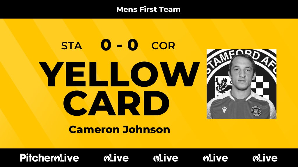 StamfordAFC1896's tweet image. 52&apos;: Cameron Johnson is yellow carded for Stamford
#STACOR #Pitchero
pitchero.com/clubs/stamford…