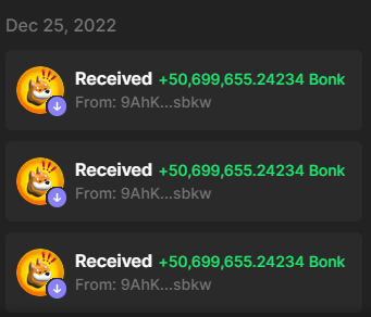 ganjix's tweet image. What a pleasant surprise @bonk_inu 
It was one of the best Christmas gifts ever.
Thank you @bonk_inu &amp;amp; @okaybears

I am going to share and giveaway $BONK. 
5 Million $BONK to 3 winners

RT, LIKE, and FOLLOW @koesteban 

Winners in 48 hours 

#bonk #Giveaway