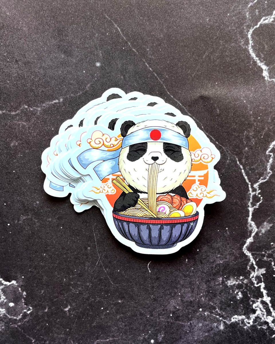 Anything better than a good bowl of ramen? #ramen #customstickers #pandasticker
