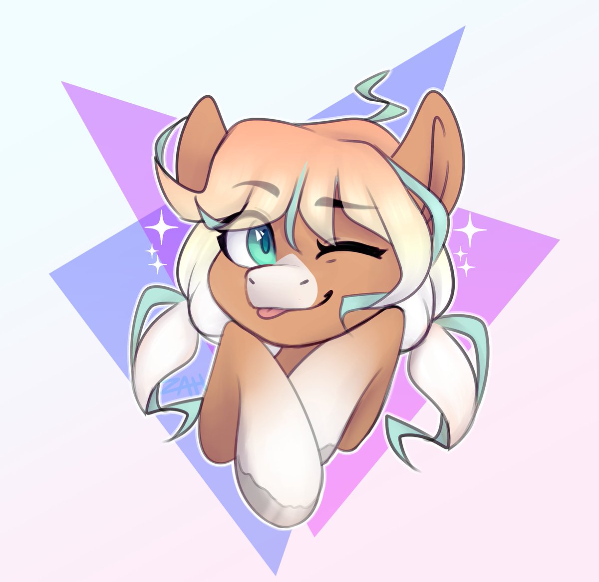 Made a new OC for a friend. She's a cute patootie 🫶