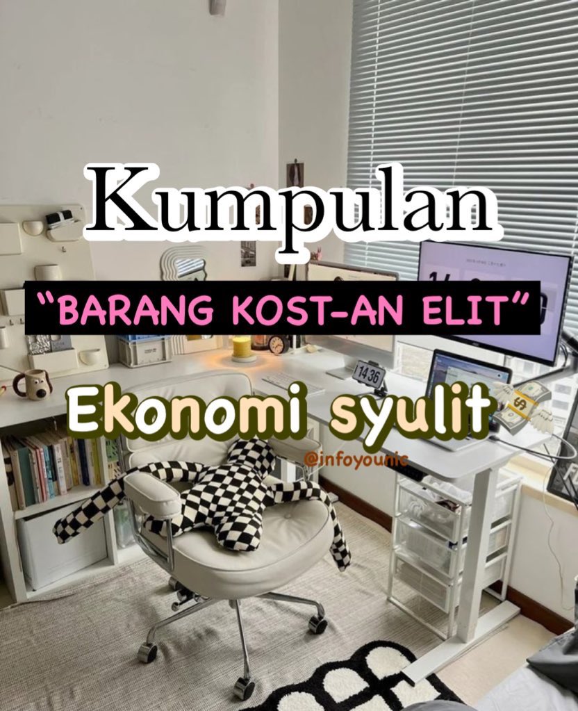 Barang yg mempermudah anak Kos 

— a thread