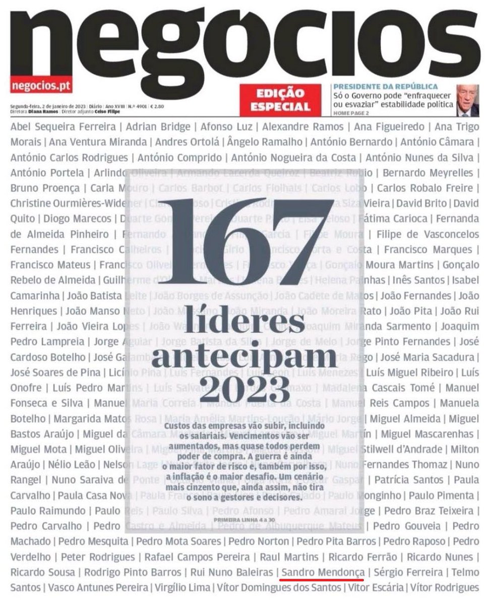 sfm_reg's tweet photo. Olá #2023! Começar o ano antecipando por onde vamos: a louca década já vai rolando e queremos saber como vogamos por entre #inflação e #guerra, recomposições #internas e instabilidades #externas. Mais uma vez grato ao @JNegocios 📰 por procurar um contributo vindo da minha parte. https://t.co/YPkLt0JL7I