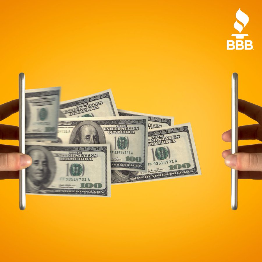 BBB_Toledo's tweet photo. Never send money to someone you have never met face-to-face. Really don’t do it if they ask you to use wire transfer, a prepaid debit card, or a gift card. All of these payment forms are functionally the same as cash – they cannot be traced or recovered. https://t.co/yMwgN5BzvI