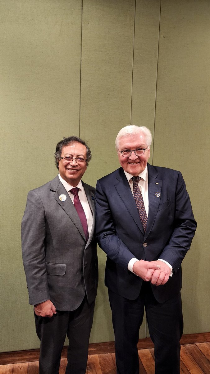 petrogustavo's tweet photo. En reunion con el Presidente de Alemania Frank Walter Steinmeier.
Hacia una alianza colomboalemana hacia la transición energética https://t.co/g3KQvbgU7P