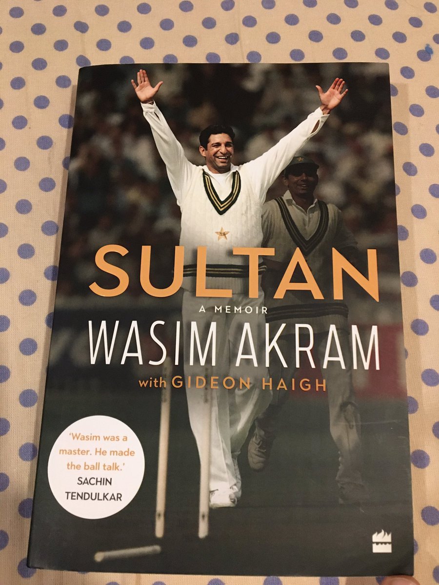 diskawar's tweet photo. Started off new year with this gem. A memoir by the greatest ever left arm fast bowler to have graced the game @wasimakramlive. #BookTwitter #reading https://t.co/i97YTtV2w7