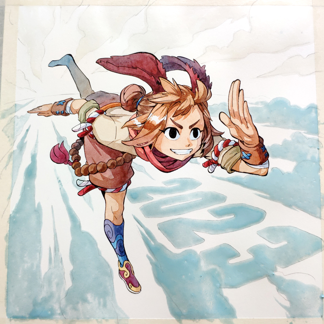 「I tried a new paper and some masking flu」|Marcel Mosqiのイラスト