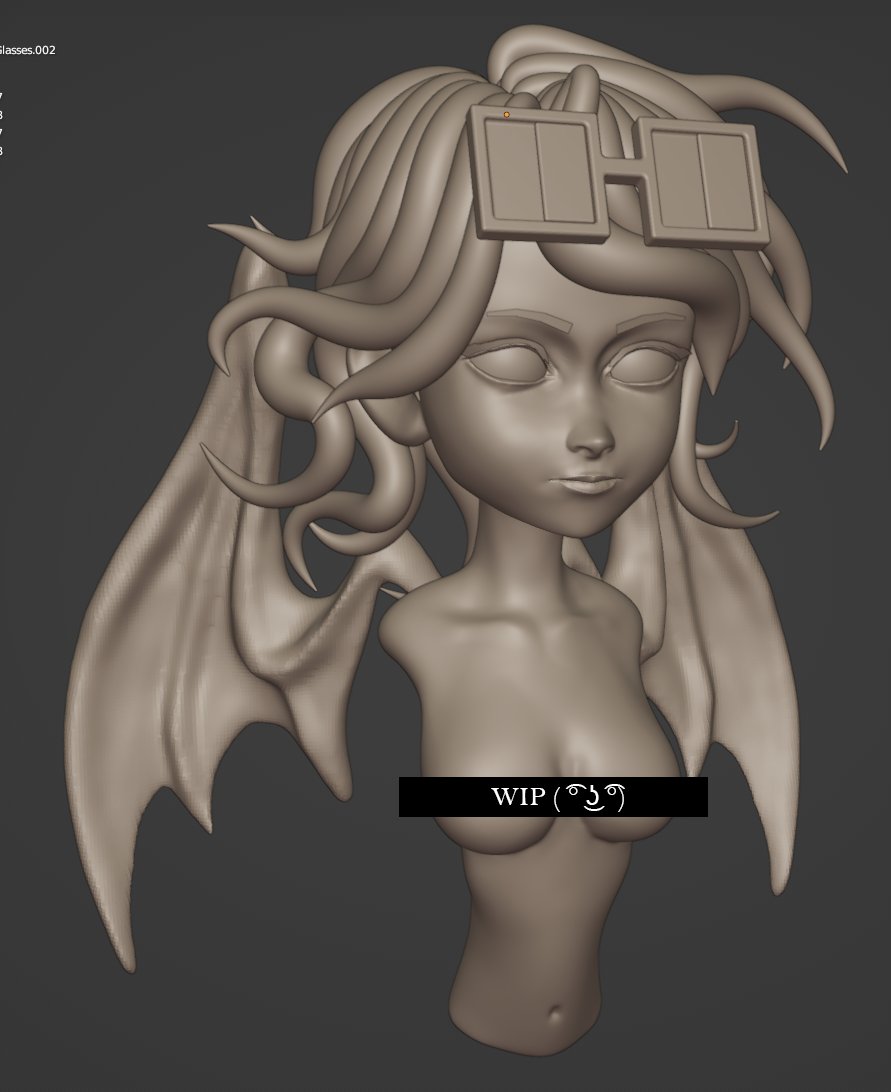 2023, hopefully tie up some loose ends &amp; start building up my 3D artfolio on web3 for provenance,mainly oncyber for interactivity,since artstation has issues rn lol

Also TY <a href="/AswangNFT/">Aswang</a> for letting me do this 3d fanart (WIP).
Gonna use this to test oncyber/OS 3d viewer shaders 😁