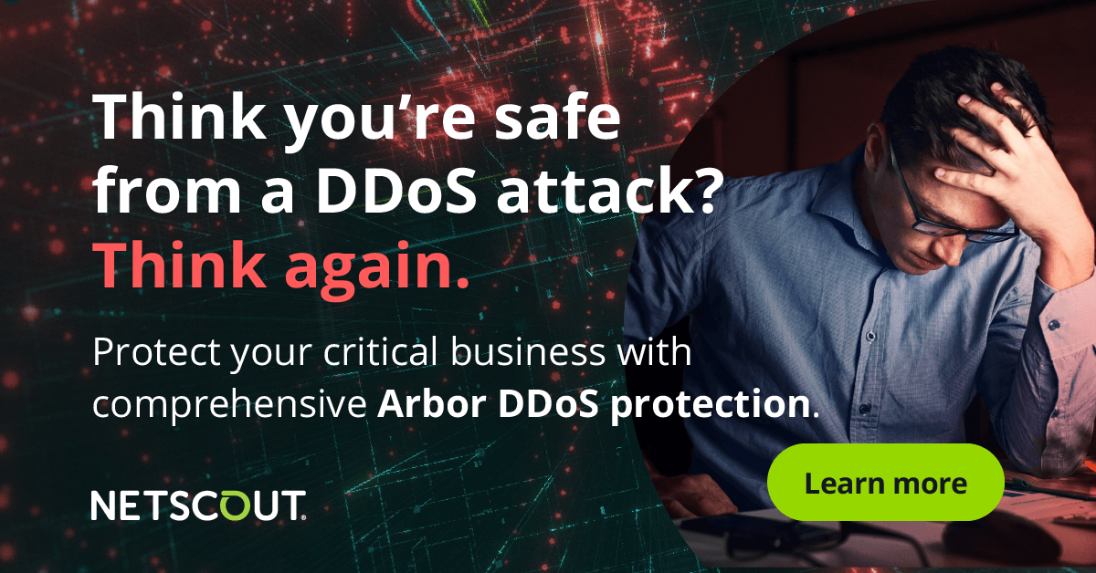 As advanced attacks become more complex, businesses need new defense strategies. Get the facts behind our comprehensive Arbor DDoS protection. @NETSCOUT #NETSCOUTSecurity #DDoSProtection bit.ly/3jJhFia