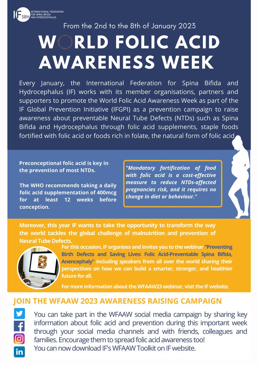 FFINetwork's tweet photo. Join @FFInetwork and @IFSBH this week to celebrate #WFAAW23 and to raise awareness on the importance of #fortifying food with #FolicAcid for #mothers and #babies globally. Read more about our work with folic acid #fortification here: https://t.co/O7Wet392RG #WFAAW23 https://t.co/8gYZUdBLNJ