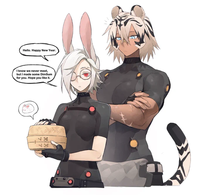 HELLO! Happy 2023 year of bunny!!( Don't worry the little guy is ok) 