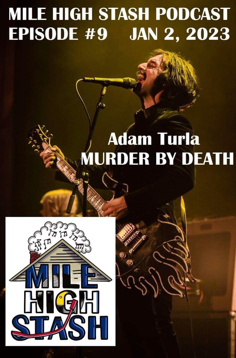 This week’s episode of Mile High Stash is up! It features Adam Turla of Murder By Death and you can listen on Spotify, Apple Podcasts, etc. or just head to PodFollow.com/Mile-High-Stash

Murder By Death plays <a href="/StanleyHotel/">Stanley Hotel</a> this weekend and next in #EstesPark #Colorado