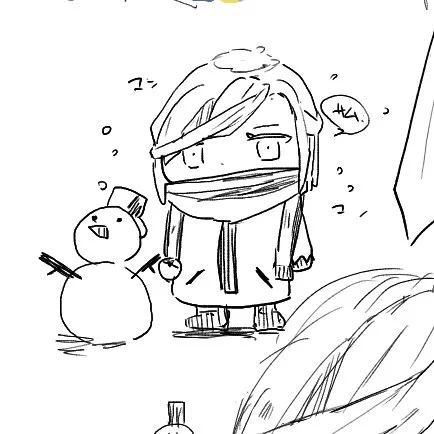 ゆとりちゃんと絵チャして生まれたグルーシャくん。 
