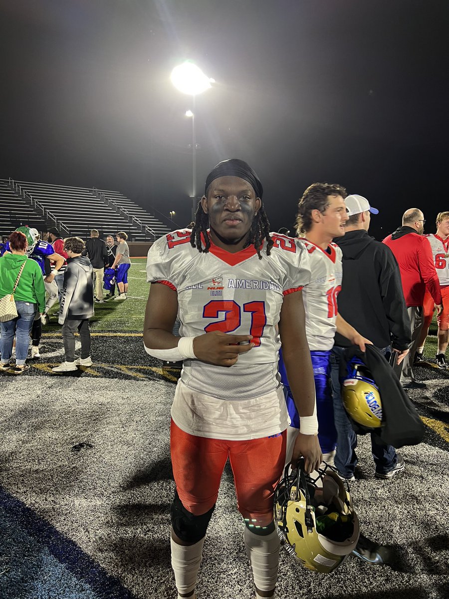 josh_smith30's tweet photo. I had a great experience last week at the NUC American Game @nucsports . (Savannah GA) Great competition and learning new things I can take with me for the long run. Recorded 3 Sacks and 5 tackles (Had me spying the QB all game)!! @CoachSchuman https://t.co/orMKvtk7tL