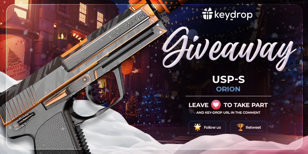 Giveaway on USP-S | Orion 🎁

👊 Just leave ❤️ under the post! 
🌟 Follow us!
🏆 Retweet!
 
⏰ Wait 24 hours!

#freeskins #csgoskinsgiveaway #csgoskinsfree #giveaway #airdrop #csgocases #csgocase #csgoesport #skins #csgoskins #keydrop #keydropcom #csgo