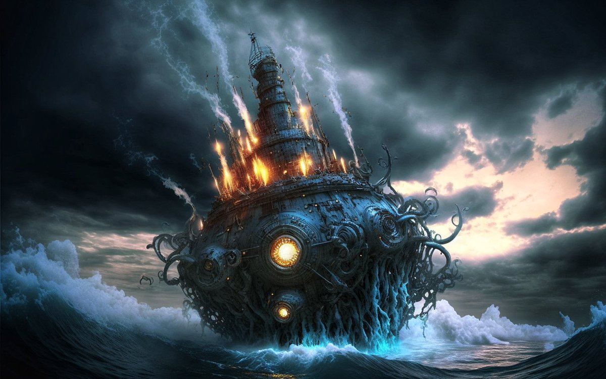 Crwoul1's tweet image. Something change
within the core machine
stopped the motion
of wondering the wonder ocean
#Hurl-ed in #Shallow pollution
Permanent smokey Paol
from the fire structured the cloud soul
Stand still
in the middle of the ocean
resemble the vague life&amp;amp;death notion. 
#vss365 #BrknShards
