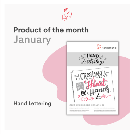 New year, new Product Of The Month.  Have you tried this one yet?  Hand lettering is a true art and is best done with this best-in-class product.    #hahnemühle #productofthemonth #handlettering #handletteringart #handletteringlove