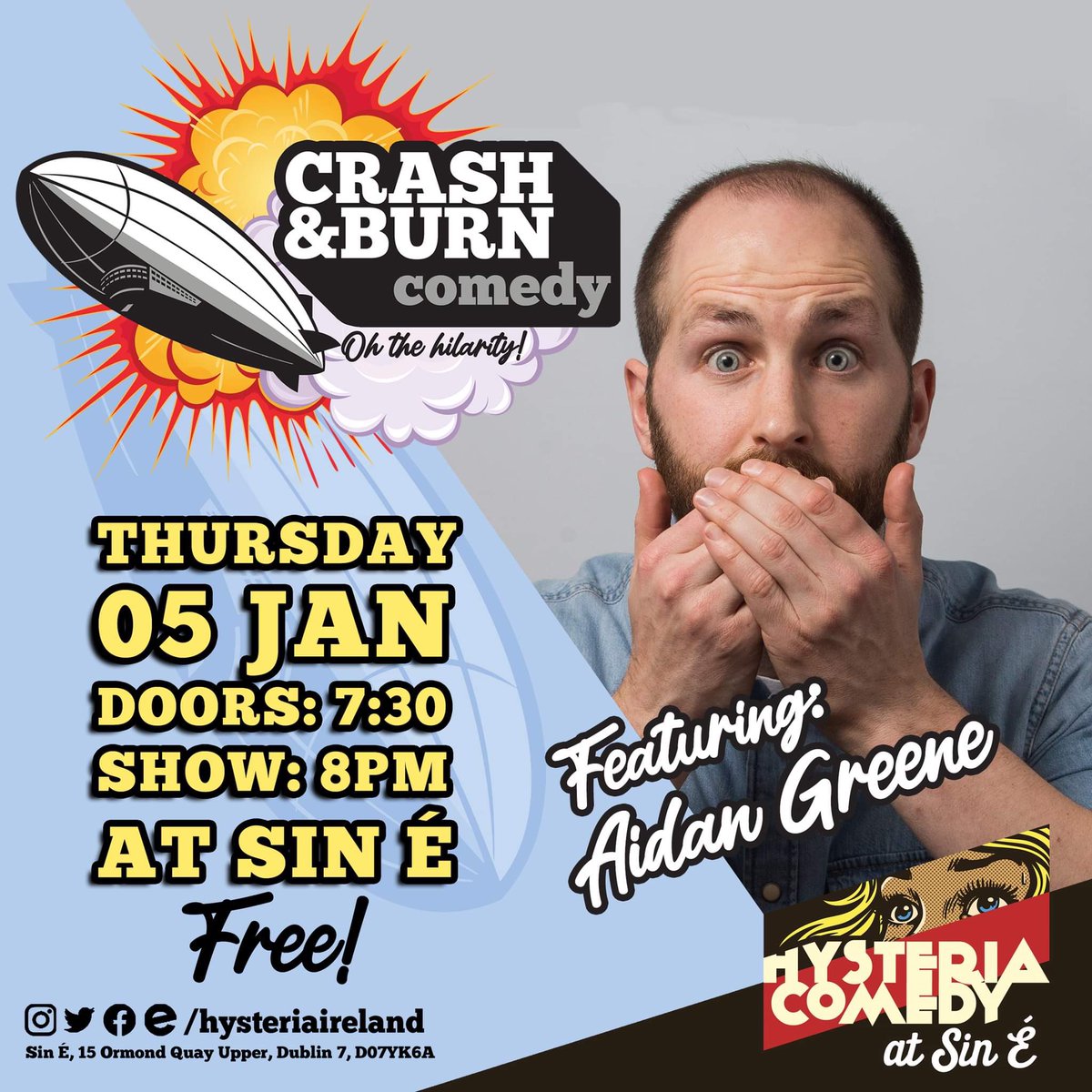 Crash & Burn Comedy tweet media