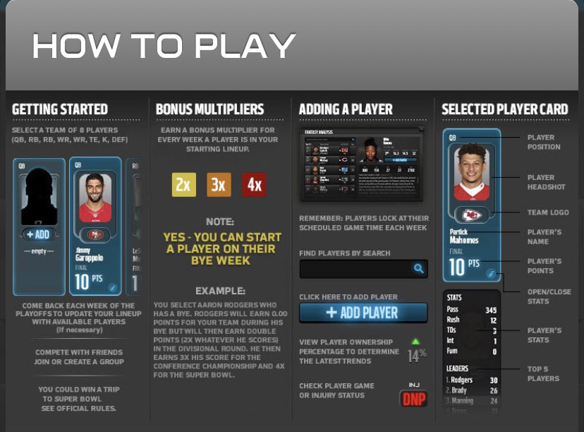 ShawnStaudt27's tweet photo. Free to join! Fun fantasy competition that goes from wild card weekend to the Super Bowl!
Going to give out some kick ass prizes at the end as well pending how many people join!
Group name is: Pure Adrenaline Fantasy
Password is: Pafs2023!
@Hs2323 @OverlordCK @pasportz @jrpost7 https://t.co/r8vc76N6Zk