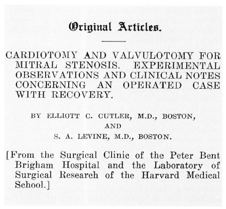 Mitrovalvology's tweet photo. In 1923, Elliot Carr Cutler done 1st mitral valve repair.
Mitral valve surgery 100th anniversary https://t.co/s5yADGxKWh