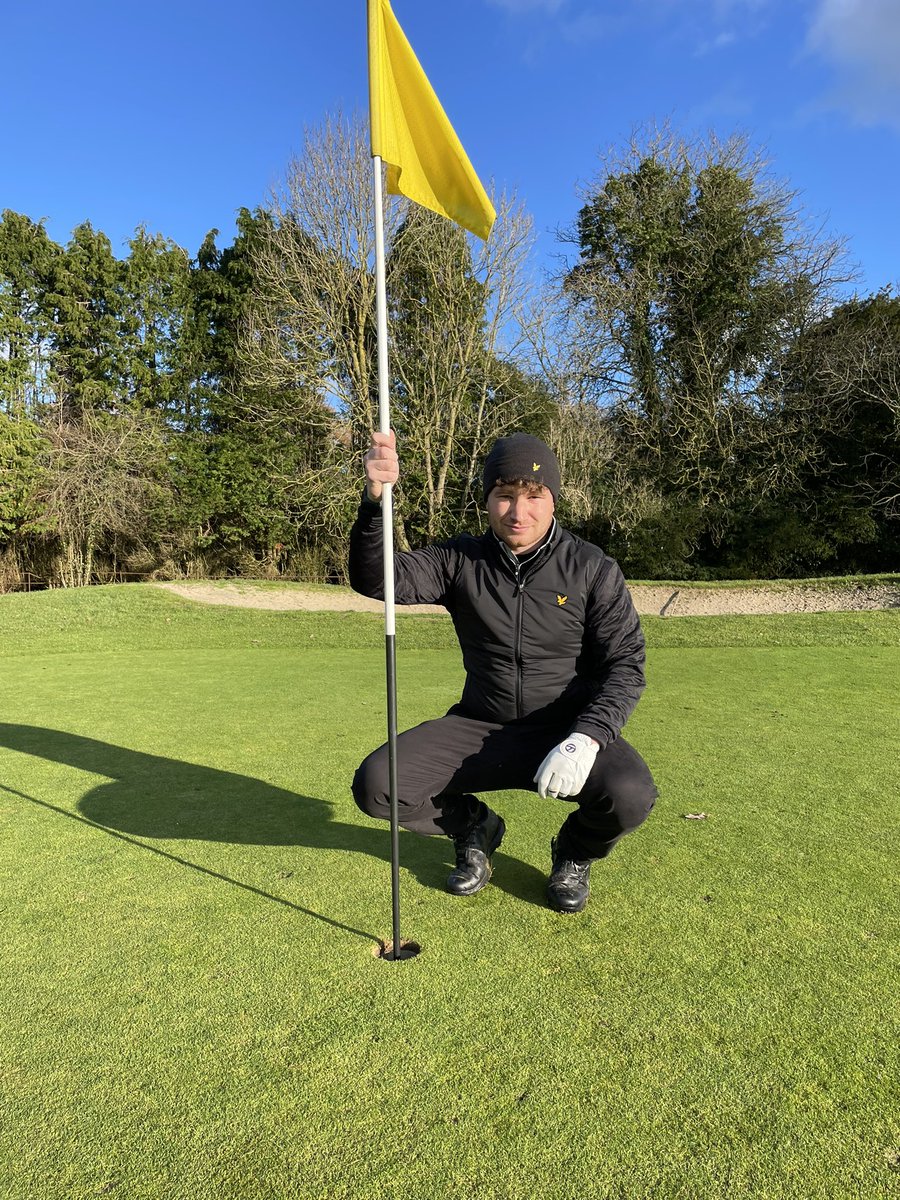 Calllum_James's tweet image. First hole in one today, on hole 5… a par 4 ⛳️🔥 @OrchardleighPro  #holeinone #albatross #golf