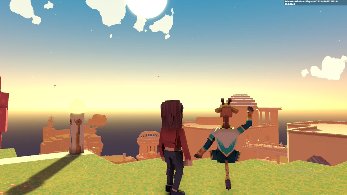 EmilyLaducer19's tweet photo. @TheSandboxGame I found the peaceful Giraffe in The Multiversity! 🦒 I participated in the #SeasonsGreetingsTSB challenge for a chance to win an NFT! https://t.co/yhlY75m3a0