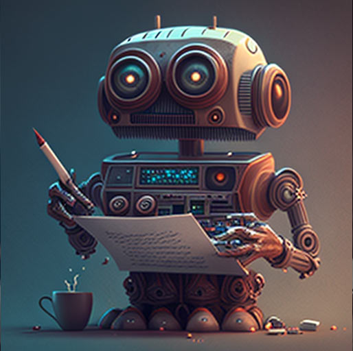 copy_clerk's tweet photo. We asked @midjourney_ai to create a #copywriting bot for @copy_clerk. The results were impressive! What do you think? 
#ai #AIart #aiartist #ContentCreator #ContentWriting #writers https://t.co/cjPiQvLcdY