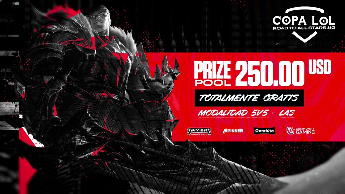 ¡¡¡Lanzamos oficialmente las inscripciones para nuestro torneo gratis Copa LoL Road to All Stars #2!!!