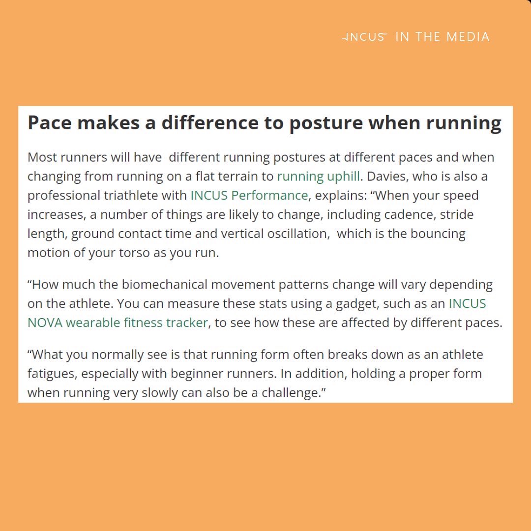 Would you like to improve your posture while running?

When <a href="/Advnturedotcom/">Advnture.com</a> wrote an article about this very subject, they asked #incusenabled athlete <a href="/tomdaviesrtw/">Tom Davies</a> for advice. 

He recommends using an INCUS | NOVA 👏

The full article can be found at advnture.com/features/5-eas…