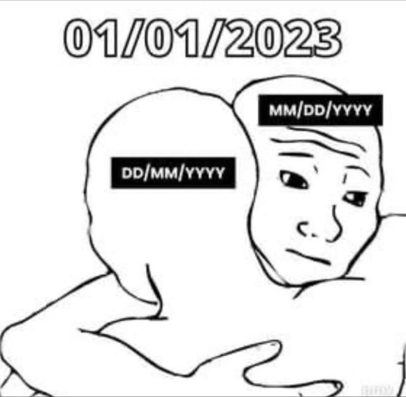 psy_aviah's tweet photo. What? No! They're teaming up against my beloved #YYYYMMDD! (or yyyy-mm-dd I do accept too 😒)

(OG post / source: https://t.co/VpiUMSCkgH)

#datetime #SoftwareDeveloper #DateTimeFormat #timestamp #datetimestamp https://t.co/EoixUrEKX2