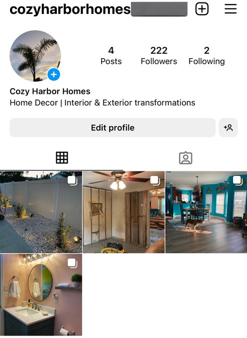 Created an IG for my home decor/ home updates ???

If your into that kind of stuff you can follow cozyharborhomes