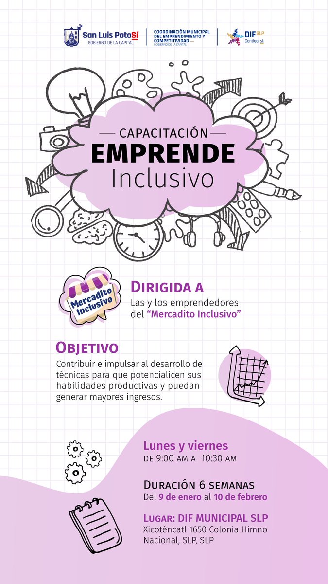 Capacitación 
EMPRENDE INCLUSIVO 🤩🚀