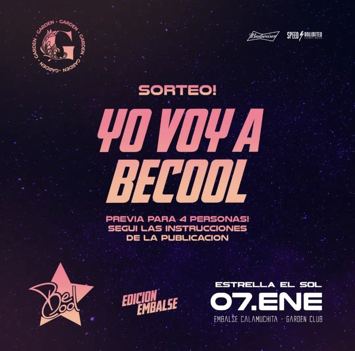 SORTEO BE COOL 🚀✨

Sorteamos una previa épica con muchas bebidas ricas by <a href="/budweiser_ar/">Budweiser Argentina</a> y <a href="/Smirnoff_Arg/">Smirnoff Argentina</a> 👽

Retuiteá, seguinos y ya estas participando (si etiquetas tus amigxs tenes doble chance)☘️

Tickets 🎫👇🏻
passline.com/eventos/be-coo…