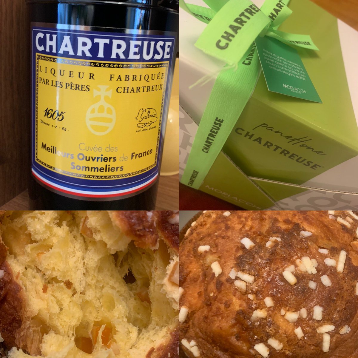 Panettone à la Chartreuse avec une cuvée des Meilleurs Ouvriers de France… l’année commence bien ! #nospatissiersontdutalent #nospereschartreuxontdutalent #ambassadedefrancedelagastronomie #guillaumegomezpageofficielle