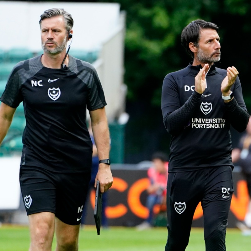 Pompey's tweet photo. Portsmouth Football Club have parted company with Danny and Nicky Cowley.

#Pompey
