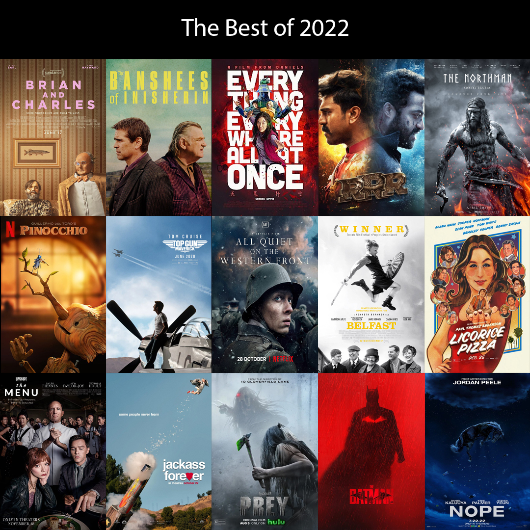 MrJReviews's tweet photo. The Best films of 2022. Which films did you like best? https://t.co/VeOEMvQrOZ