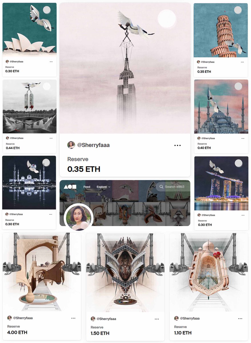 SherryFarya's tweet photo. Heyy #NFTCommunity🖤

🔴"BIR-CHI Collection"     1/1
✅7/22 Artworks Available
💎Total Sales  4.35 $ETH    

🔴"NOT Collection"      1/1
✅3/10 Artworks Available
💎Total Sales  3.70 $ETH

Thanks to my collectors🙌🖤
My editions are coming, btw..🔥🔥

Read their story👇
#artshare https://t.co/PlWTIBdZ7h