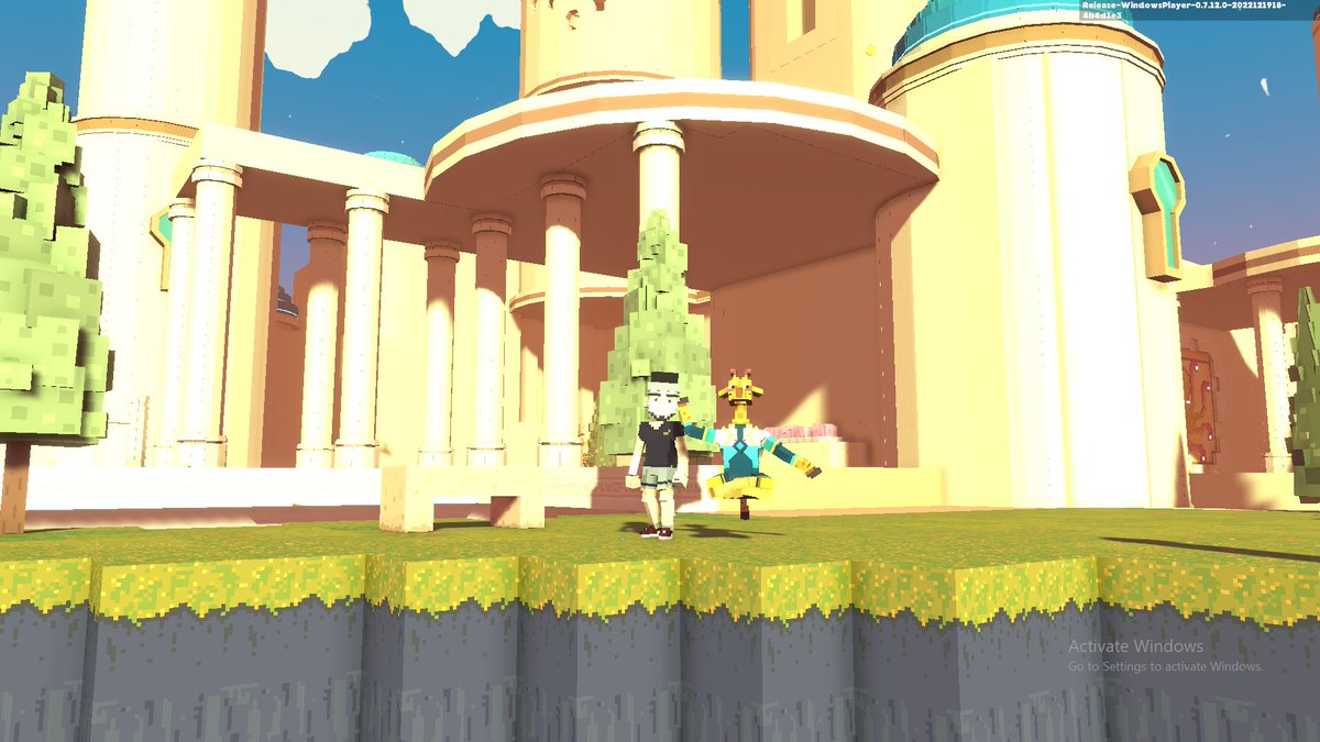 MaryRog67045956's tweet photo. @TheSandboxGame I found the peaceful Giraffe in The Multiversity! 🦒 I participated in the #SeasonsGreetingsTSB challenge for a chance to win an NFT! https://t.co/5clhGICIqj