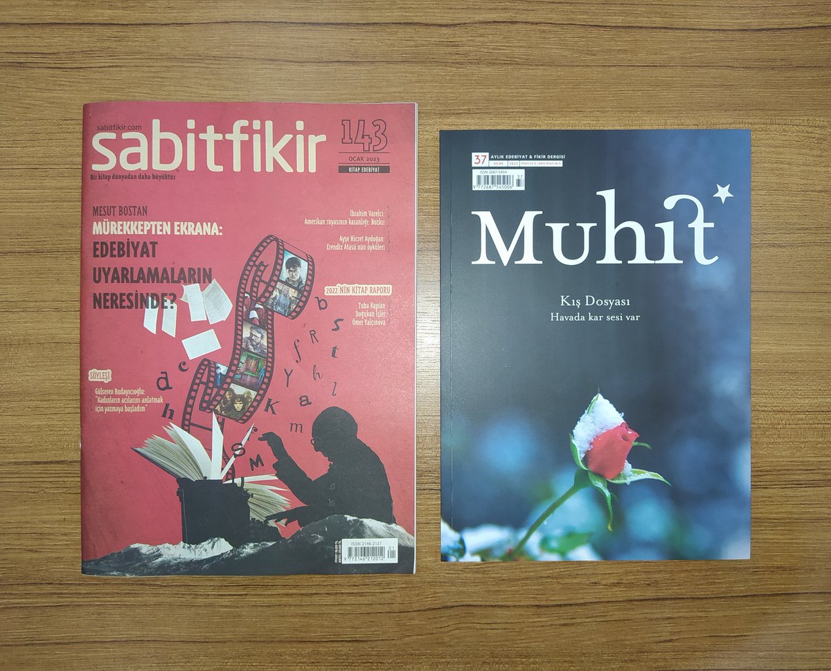 Muhit dergisinin yeni aboneliğimdeki ilk sayısı Sabitfikir hediyesiyle beraber geldi. Teşekkürler... 📚