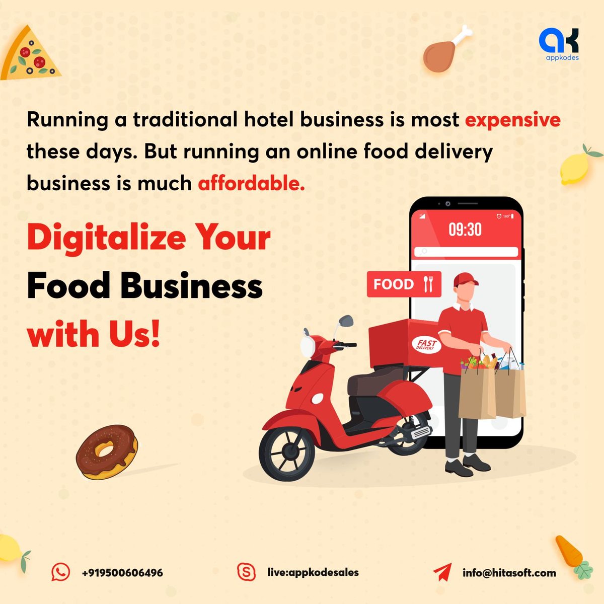 appkodes's tweet photo. Are you looking for food delivery #appdevelopment? Our ready-to-use food delivery #app clone from Appkodes is all you need. Explore our astonishing features: https://t.co/BRdlbwif4S
#mobileapps #apps #mobileapp #mobileappdevelopment #appkodes https://t.co/HqJr7cYSsF