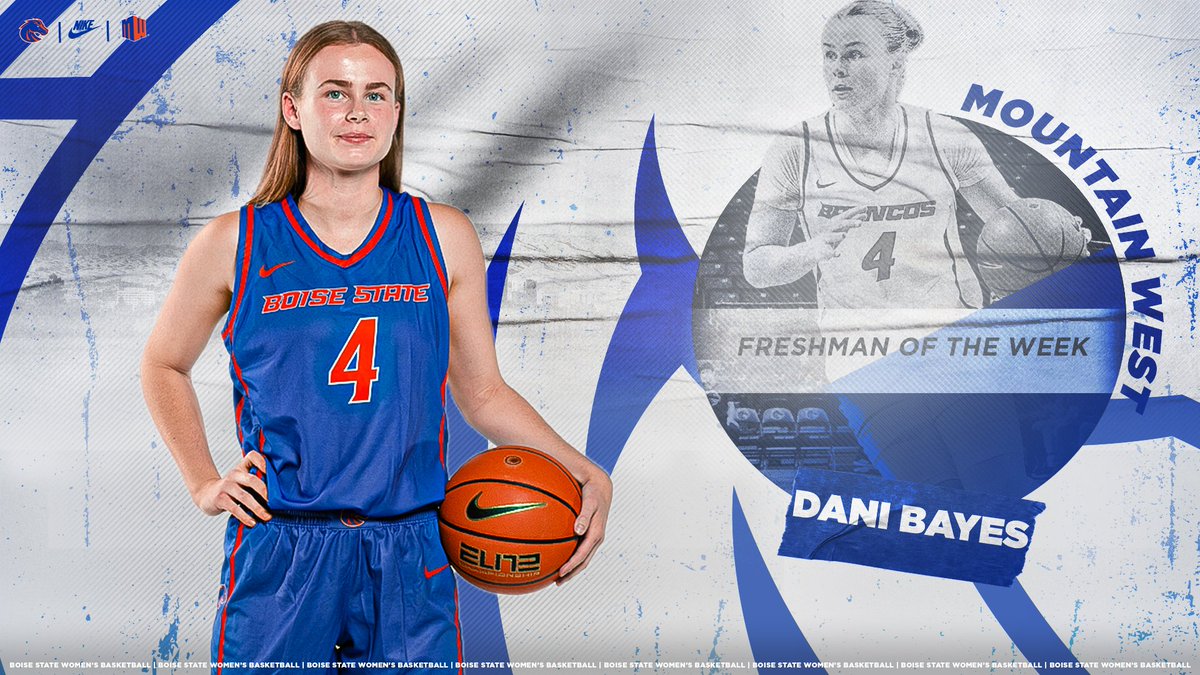 BroncoSportsWBB's tweet photo. 🏆 𝙈𝙤𝙪𝙣𝙩𝙖𝙞𝙣 𝙒𝙚𝙨𝙩 𝙁𝙧𝙚𝙨𝙝𝙢𝙖𝙣 𝙤𝙛 𝙩𝙝𝙚 𝙒𝙚𝙚𝙠
#BleedBlue | #WhatsNext https://t.co/4QAt30a67u