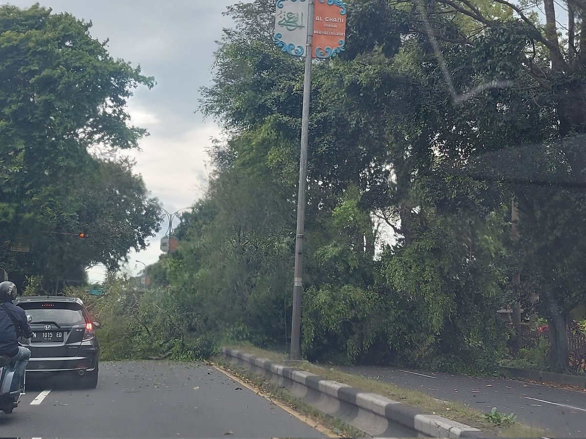 dew_nindee's tweet photo. @e100ss  tepat hari ini, 31 desember 2022 ada pohon tumbang jam 14.00 WIB daerah singosari arah balik surabaya. Hati² buat para pengguna jalan raya, selalu berhati² https://t.co/UYAUwBEJRG