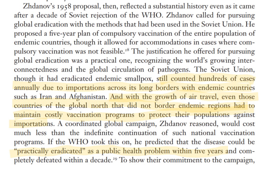 alicirce's tweet photo. The last three years would have been completely different if the eradication of smallpox was broadly considered the marvel of human achievement it actually was.

The reason we don't tell this story is because the effort was led largely by the USSR. https://t.co/FndKKz3NWt