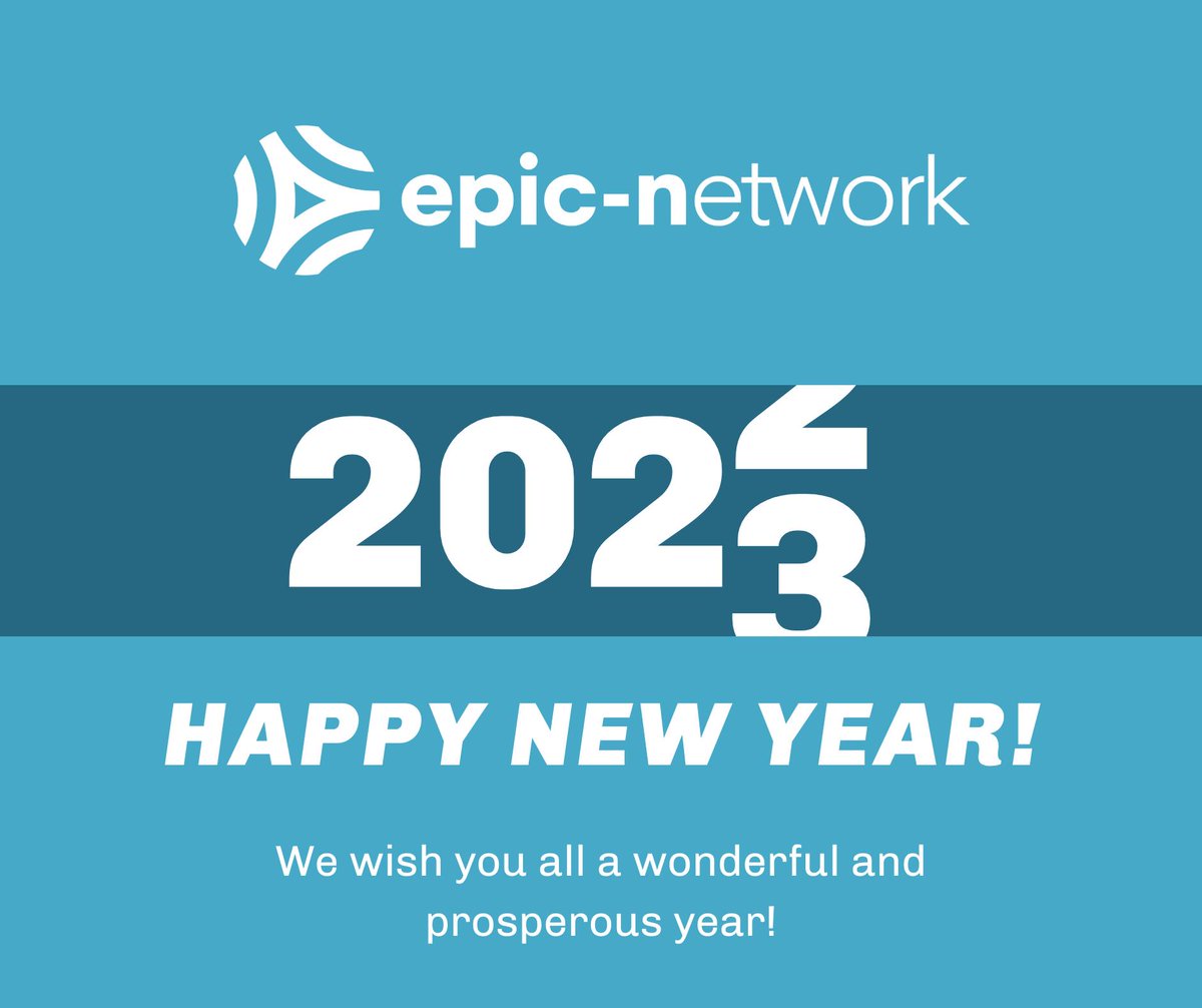 EPICNtweet's tweet photo. Happy New Year!
We look forward to working with you in 2023 to continuously strive to unite the human capital of universities with local governments and communities to improve the quality of life and social wealth for all involved.
#epicn #epicmodel #epicnetwork #happynewyear https://t.co/6qQTQ0Wfmu