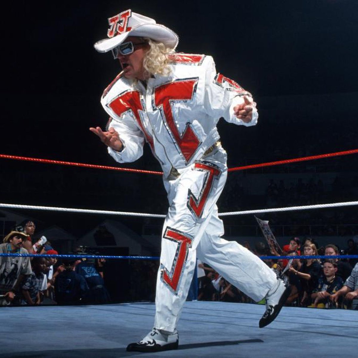 PWrestlingfeed's tweet photo. You may be cool, but you’ll never be @RealJeffJarrett cool. @MyWorldPod https://t.co/8VfyA29PIA