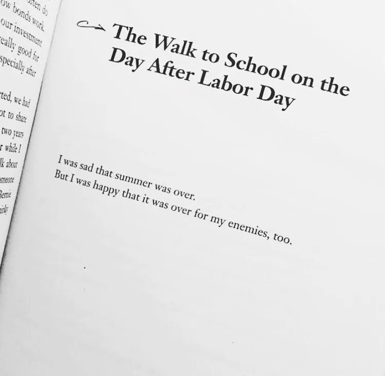 SimoneStolzoff's tweet photo. I always think of this @bjnovak poem when going back to work after vacation. https://t.co/PJ5UwZztAZ