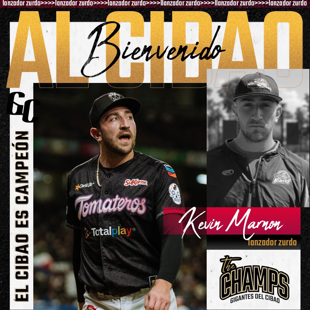 Gigantes_Cibao's tweet photo. Kevin Marnon es nuestra nueva contratación. 🙌🏻 

Marnon es un relevista zurdo que viene de accionar en México donde tuvo record de 0 G - 1 P - 2.81 de efectividad - 16 IP - 18 Ponches - WHIP 0.87

#XElBack2Back https://t.co/TaouVz4h23